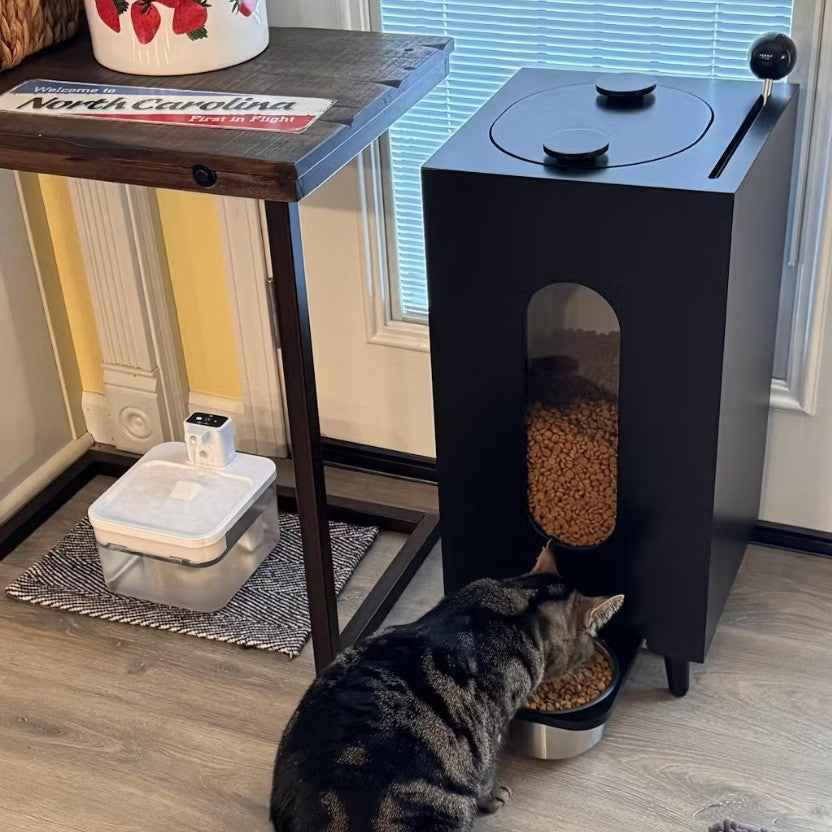 Wooden Pet Feeder Large Capacity