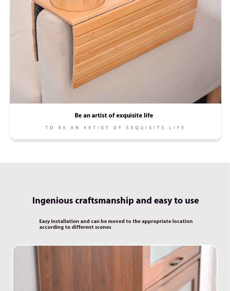 Lazy Sofa Handrail Tray Removable Dim Sum Plate