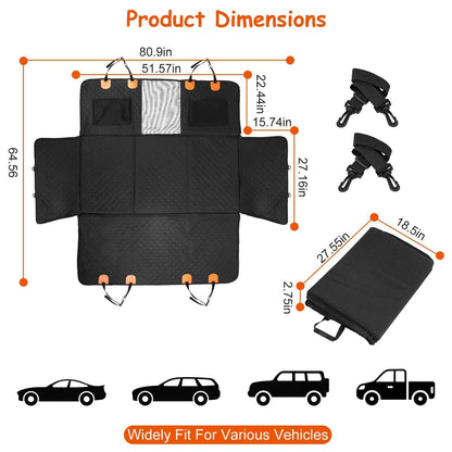Waterproof Dog Car Seat Cover for Backseat Protection