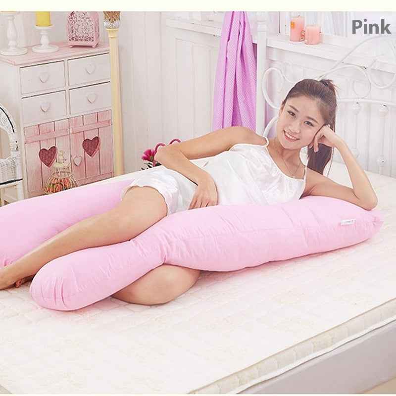 Ultimate Comfort U-Shaped Maternity Pillow - Removable & Washable Cotton Support