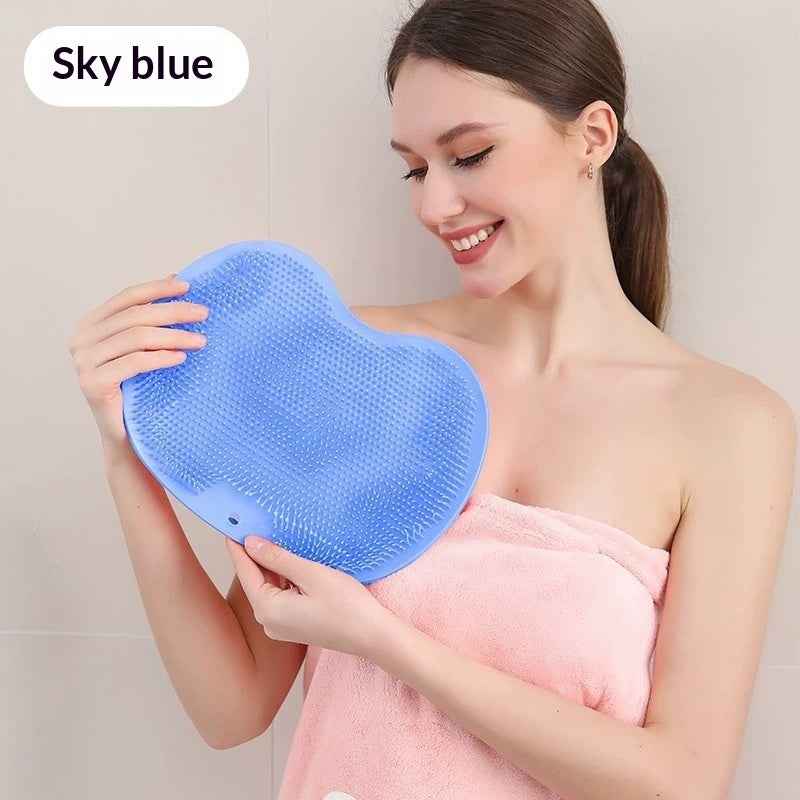 Silicone Massage Bath Brush – Non-Slip Body & Foot Scrubber