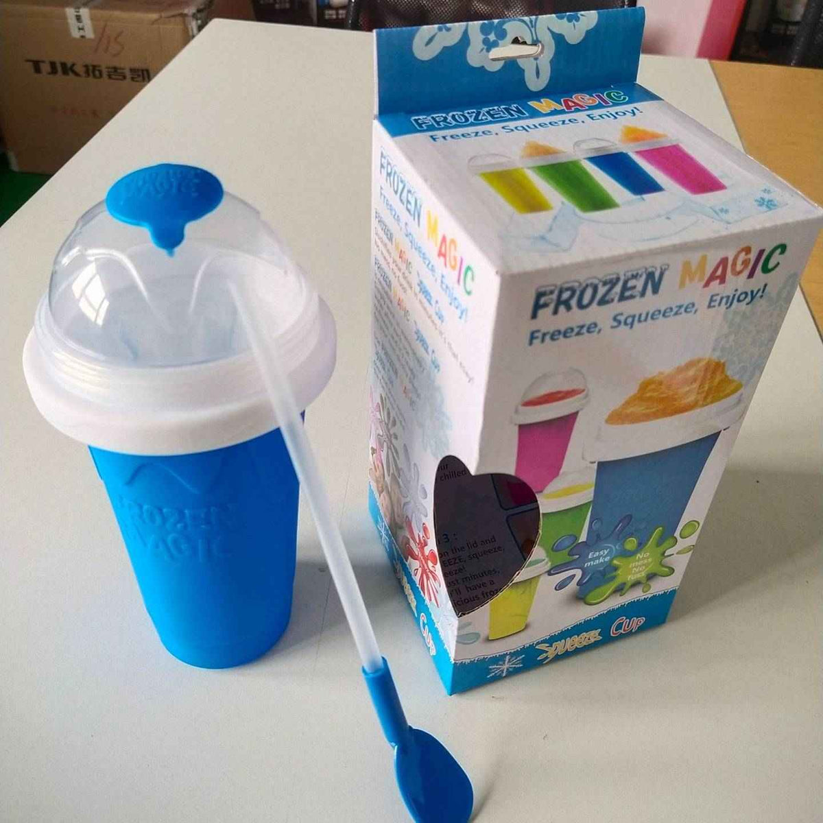 Instant Slushy Freezer Cup: Your Gateway to Refreshing Cold Drinks Anytime!