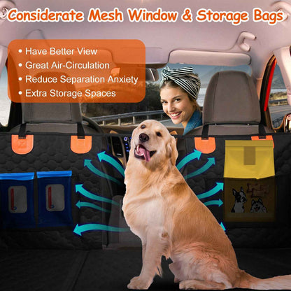 Waterproof Dog Car Seat Cover for Backseat Protection