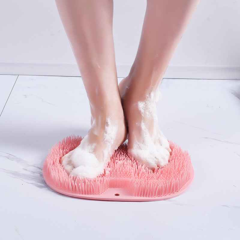 Silicone Massage Bath Brush – Non-Slip Body & Foot Scrubber