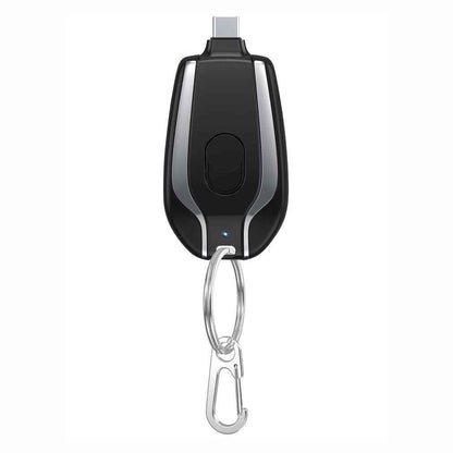 Ultra-Portable Mini Keychain Power Bank – 1500mAh Type-C Fast Charger