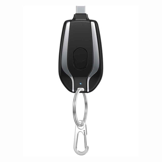 Ultra-Portable Mini Keychain Power Bank – 1500mAh Type-C Fast Charger