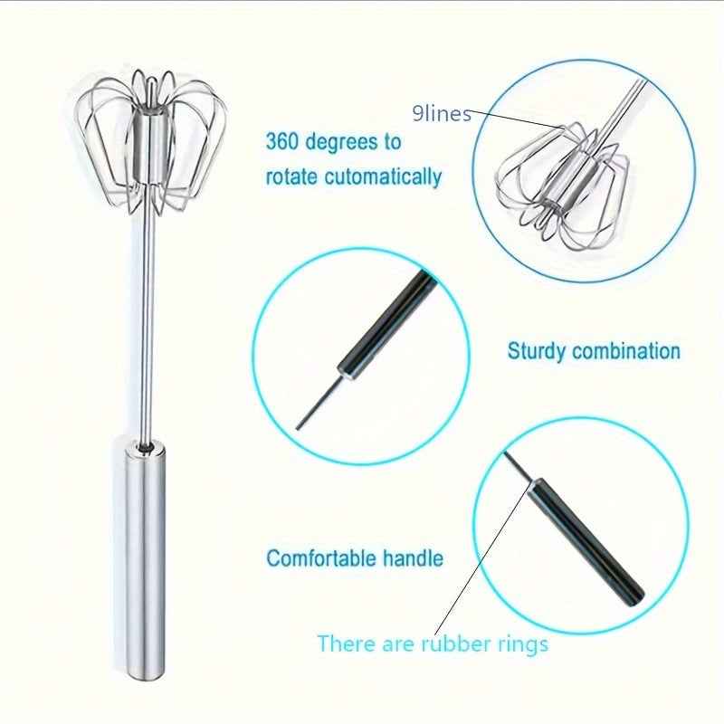 Stainless Steel Manual Household Egg Beater