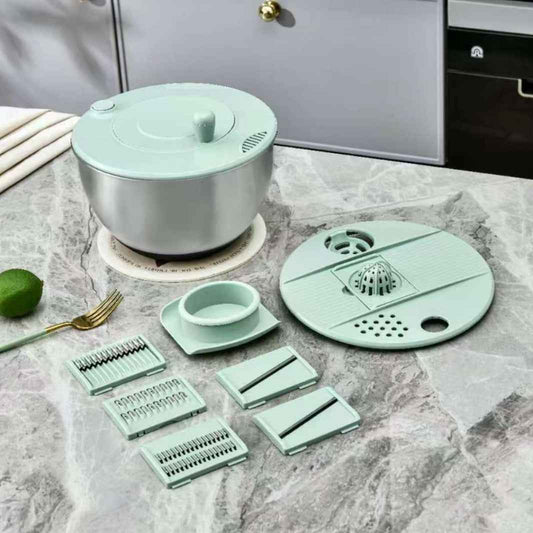 Multifunctional Vegetable Salad Spinner And Slicer