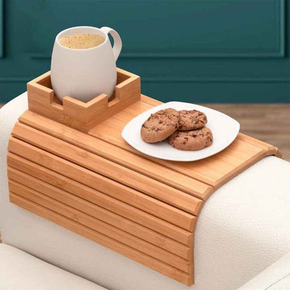 Lazy Sofa Handrail Tray Removable Dim Sum Plate