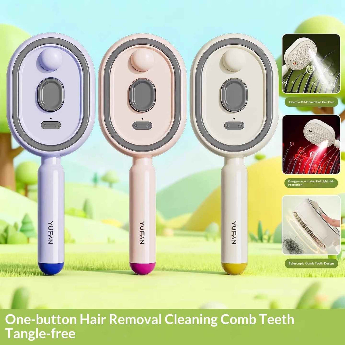 Mist Nourishing Airbag Massage Comb for Hair Care