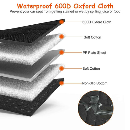 Waterproof Dog Car Seat Cover for Backseat Protection