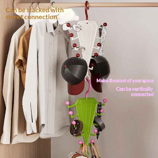 Space-Saving Double-Sided Clothes Hanger