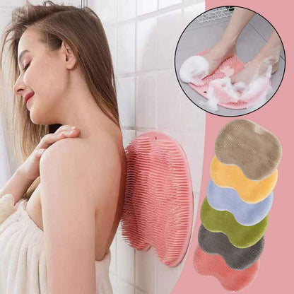 Silicone Massage Bath Brush – Non-Slip Body & Foot Scrubber