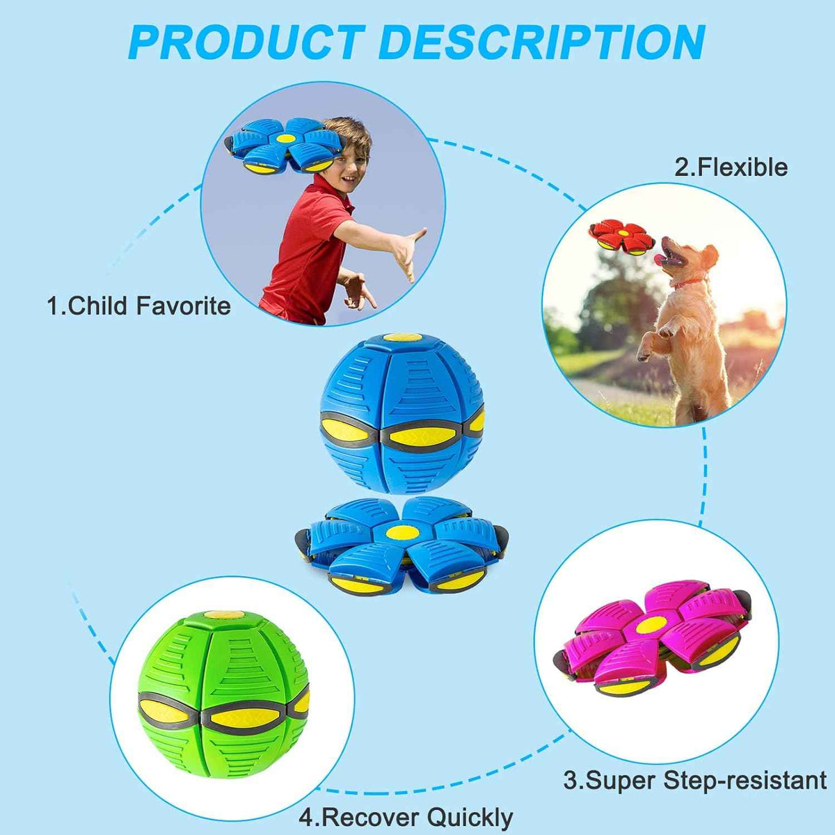 Interactive Flying Ball for Dogs: Unleash Fun and Playtime!