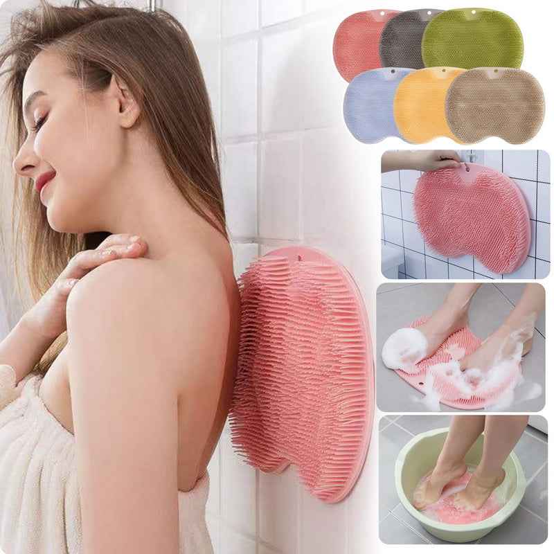 Silicone Massage Bath Brush – Non-Slip Body & Foot Scrubber