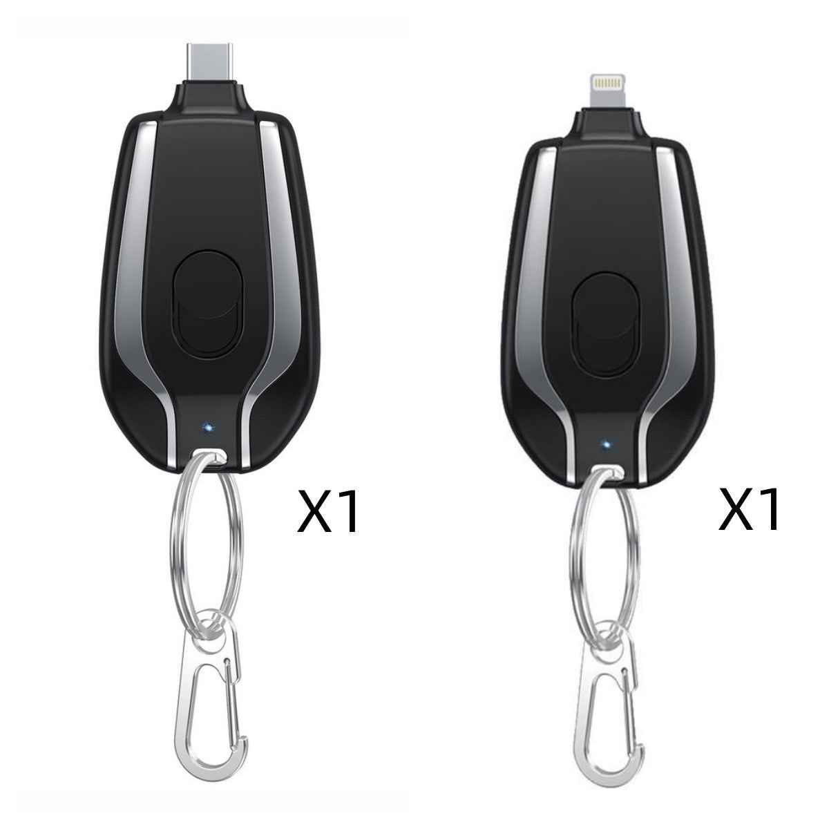 Ultra-Portable Mini Keychain Power Bank – 1500mAh Type-C Fast Charger