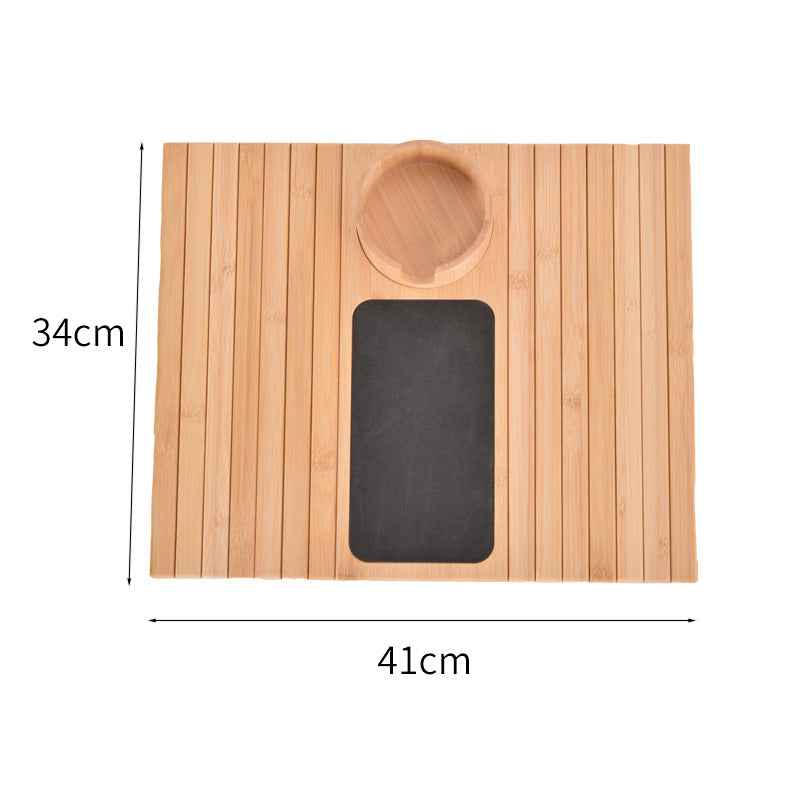 Lazy Sofa Handrail Tray Removable Dim Sum Plate
