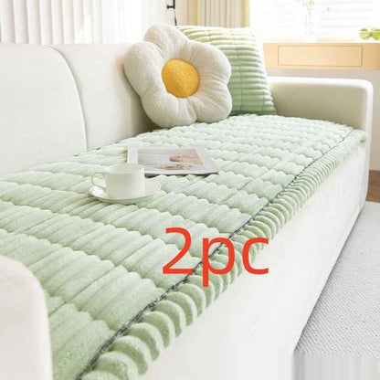 Corduroy Sofa Cushion Plush Cushion Simple Modern Non-slip Leather Sofa Cover