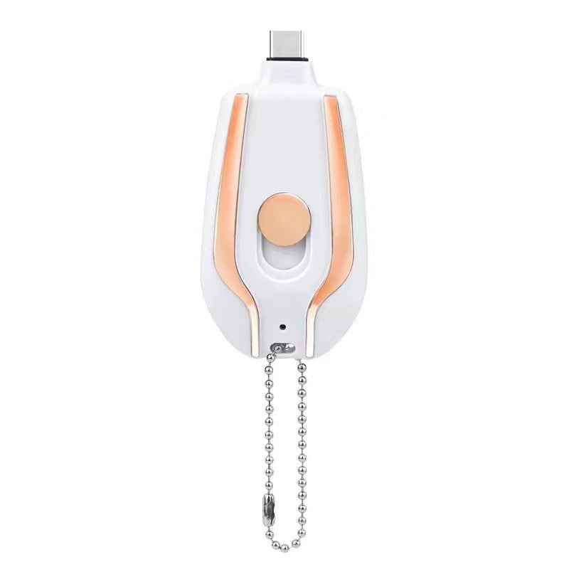 Ultra-Portable Mini Keychain Power Bank – 1500mAh Type-C Fast Charger