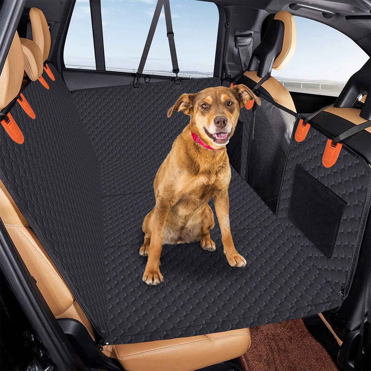 Waterproof Dog Car Seat Cover for Backseat Protection
