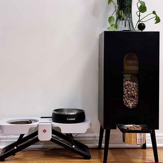 Wooden Pet Feeder Large Capacity