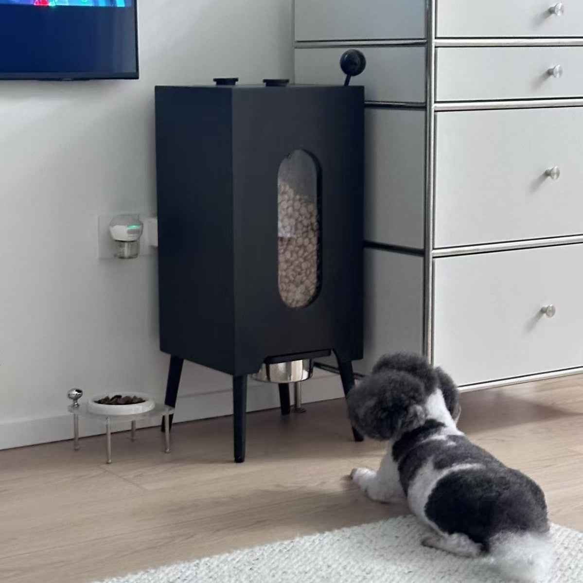 Wooden Pet Feeder Large Capacity