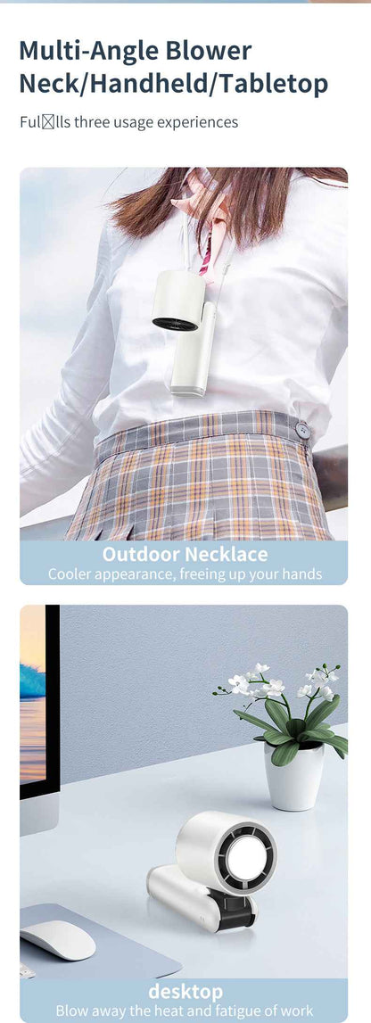 Portable Turbo Mini Handheld Fan – Rechargeable Foldable Fan