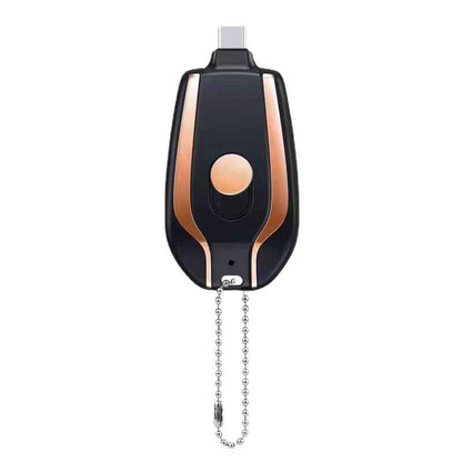 Ultra-Portable Mini Keychain Power Bank – 1500mAh Type-C Fast Charger