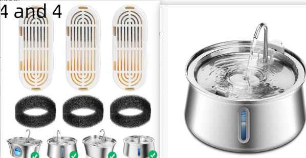 Abouty Stainless Steel Pet Water Dispenser for Dogs & Cats