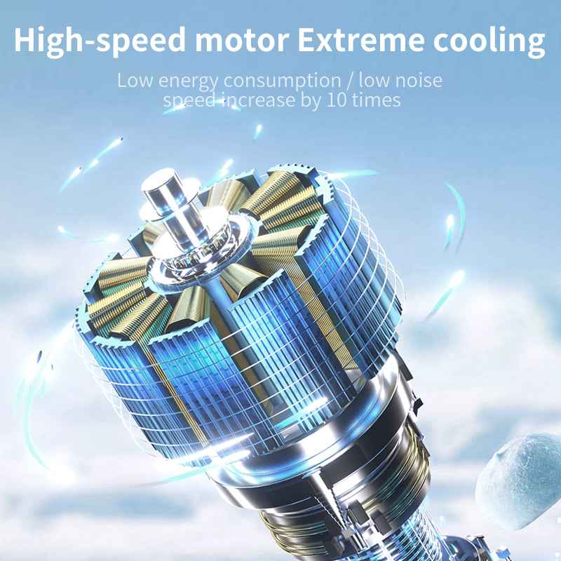 Portable Turbo Mini Handheld Fan – Rechargeable Foldable Fan