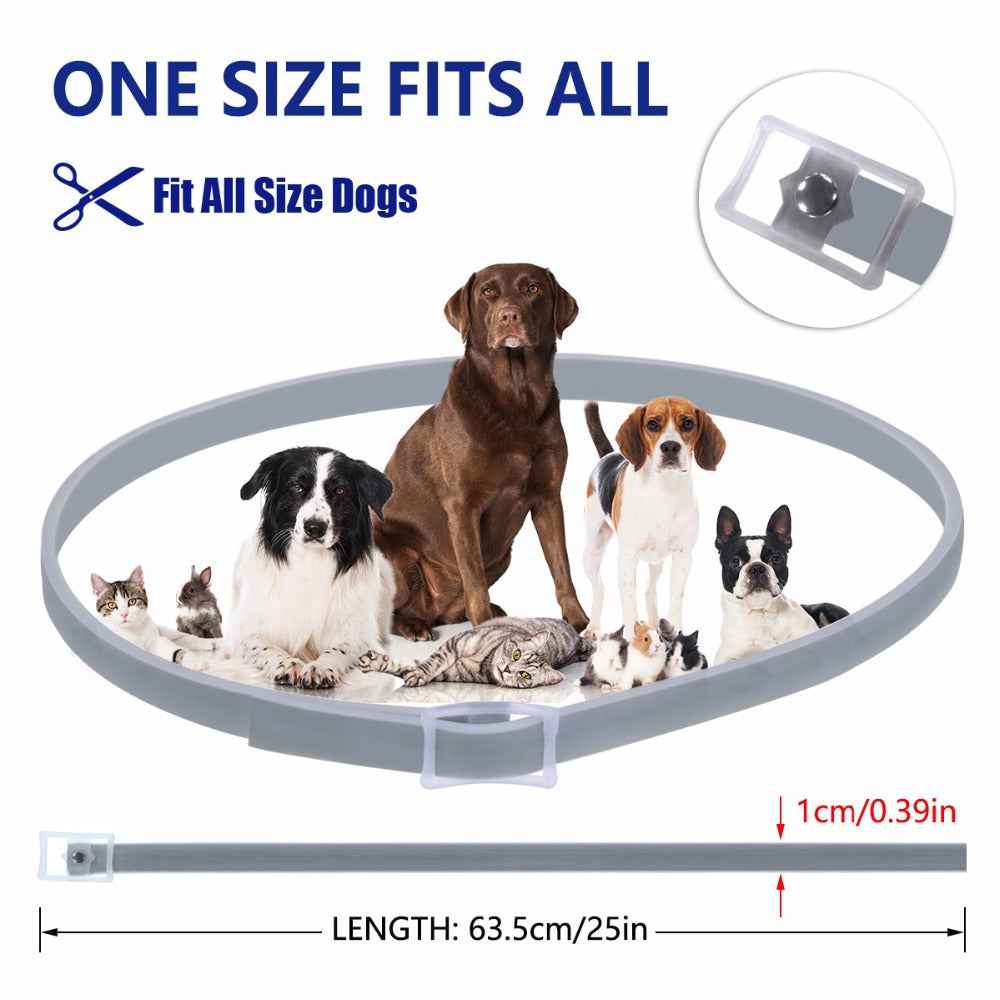 Gray TPE Mosquito Repellent Collar for Pets